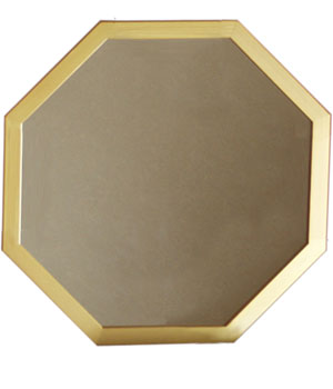 風水・正八角形の金の鏡
